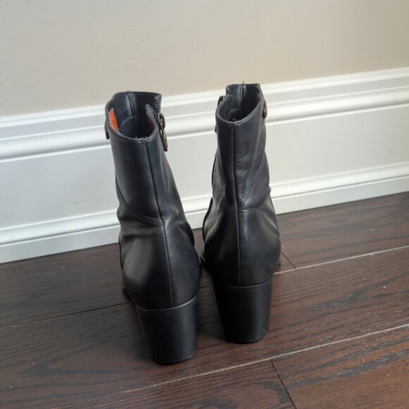Harley Davidson Black Ankle Boots - Picture 6 of 9
